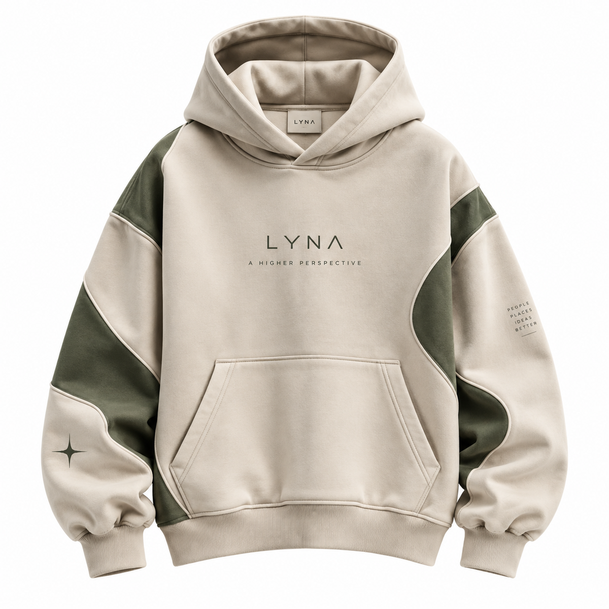 Sudadera Oversize Premium con Diseño Contrast